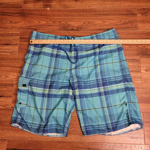 O'Neal‎ Board Shorts Swim Trunks Men's Size 40 XXL Blue Hawaiian Vacation Casual - Picture 3 of 8